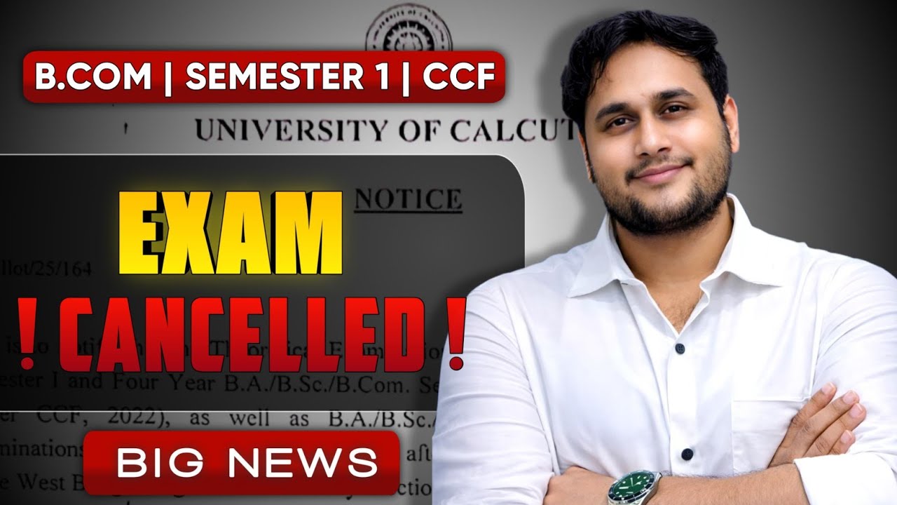 SEMESTER 1 CCF EXAM CANCELLED