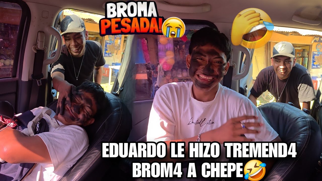 EDUARDO Le Pinto Toda La Car4 A CHEPE Mientras Dormia😱La Pe0r Brom4 Del Mundo Le Hicieron A CHEPE🤣