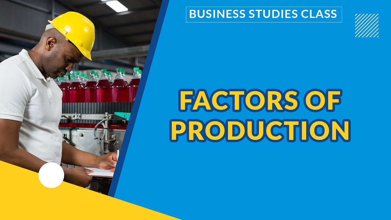 FACTORS OF PRODUCTION | BUSINESS STUDIES