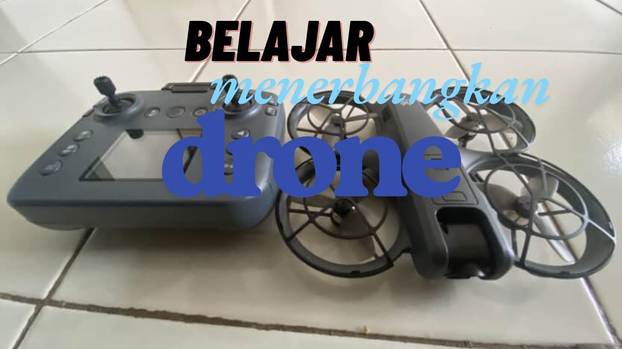 belajar menerbangkan drone V66 di samping rumah alhasil nabrak mulu