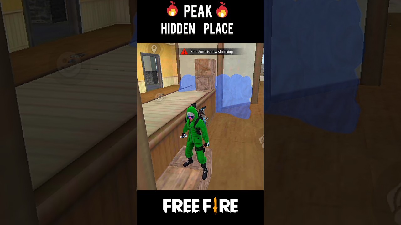 New peak hidden place 🔥 #shorts #freefireshorts