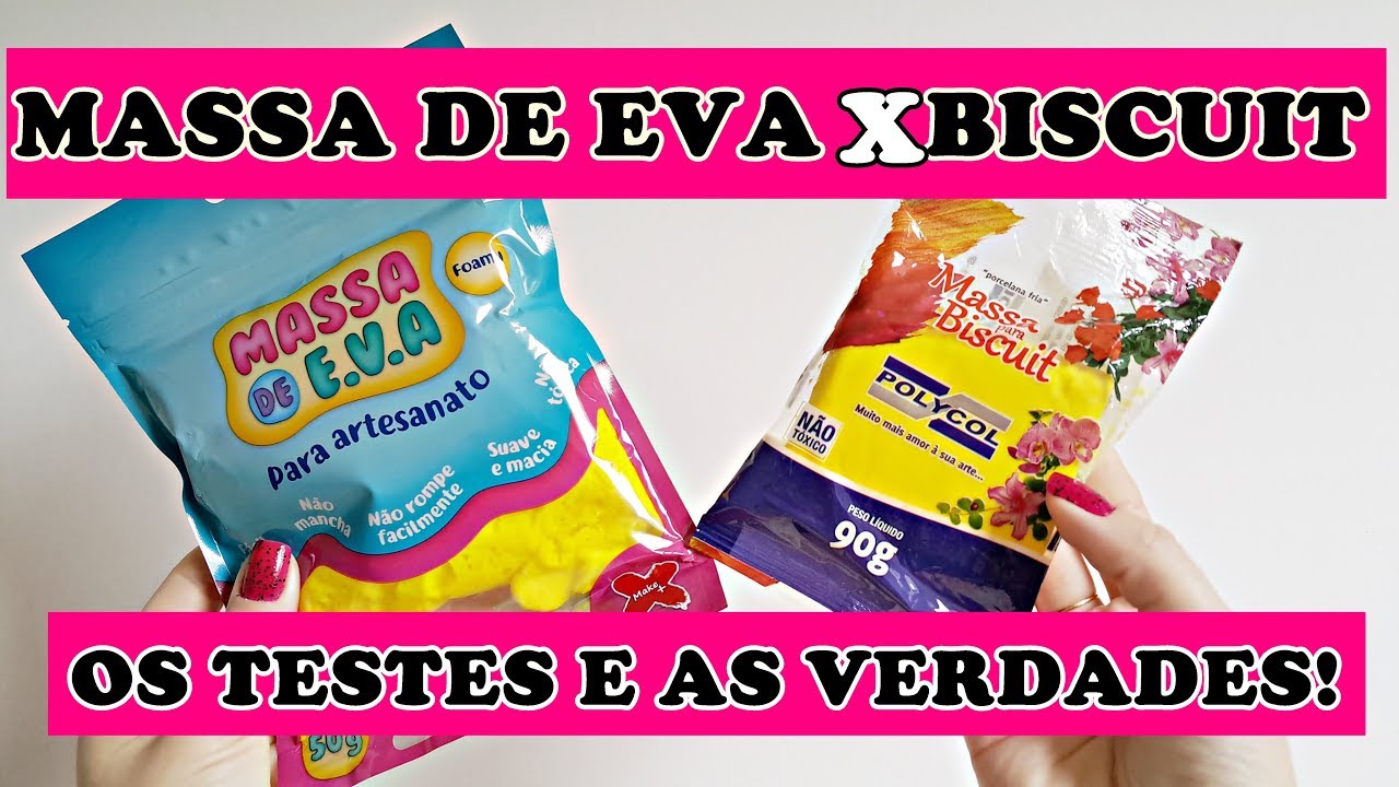 MASSA DE EVA X MASSA DE BISCUIT: DIFERENÇAS, VANTAGENS E DESVANTAGENS