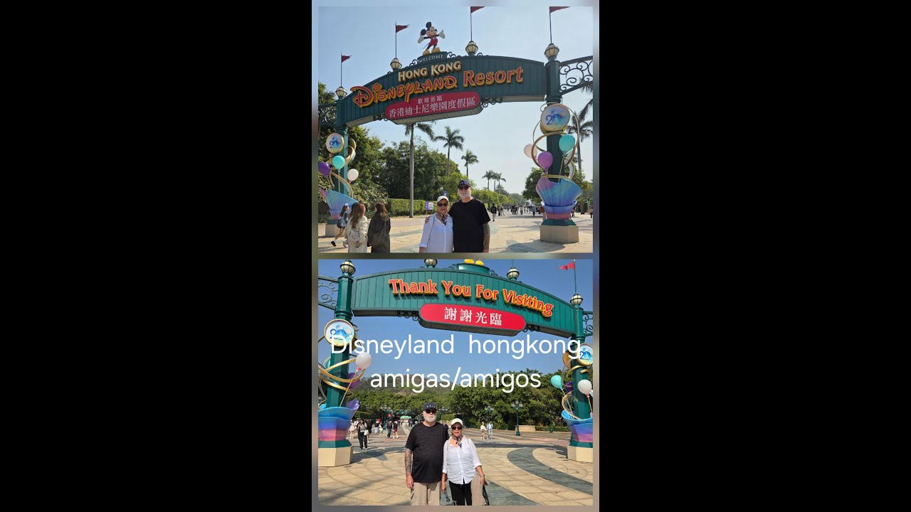 Enjoy have fun here in Disney land hongkong amigas/amigos