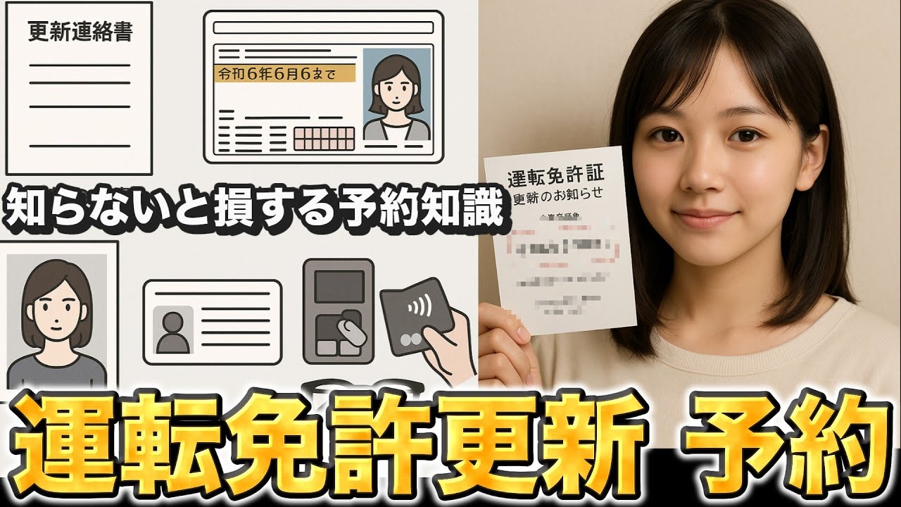 要注意！運転免許更新には予約が必要になった！難解な予約方法を解説