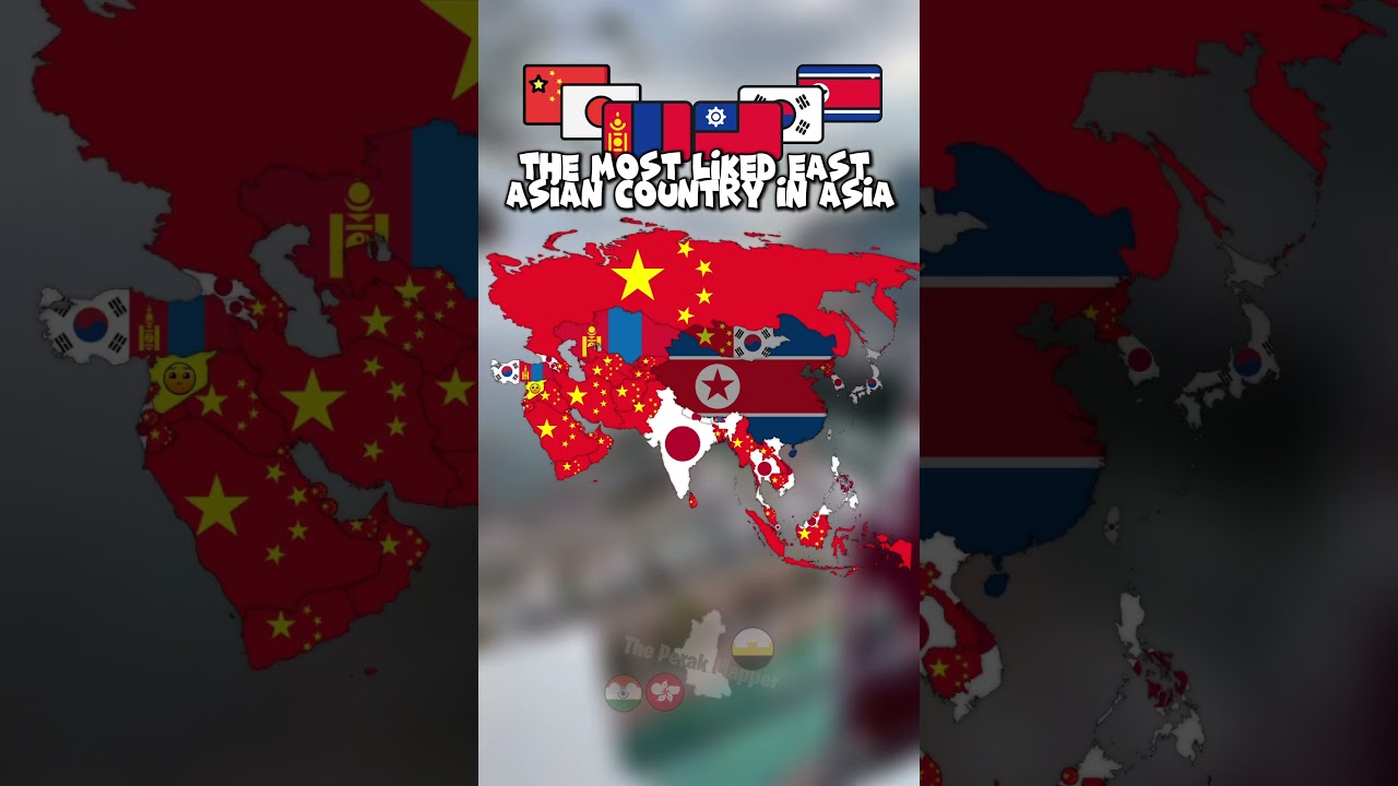 The most liked East Asian country in Asia #geography #history #mapping #mapper #europe #shorts