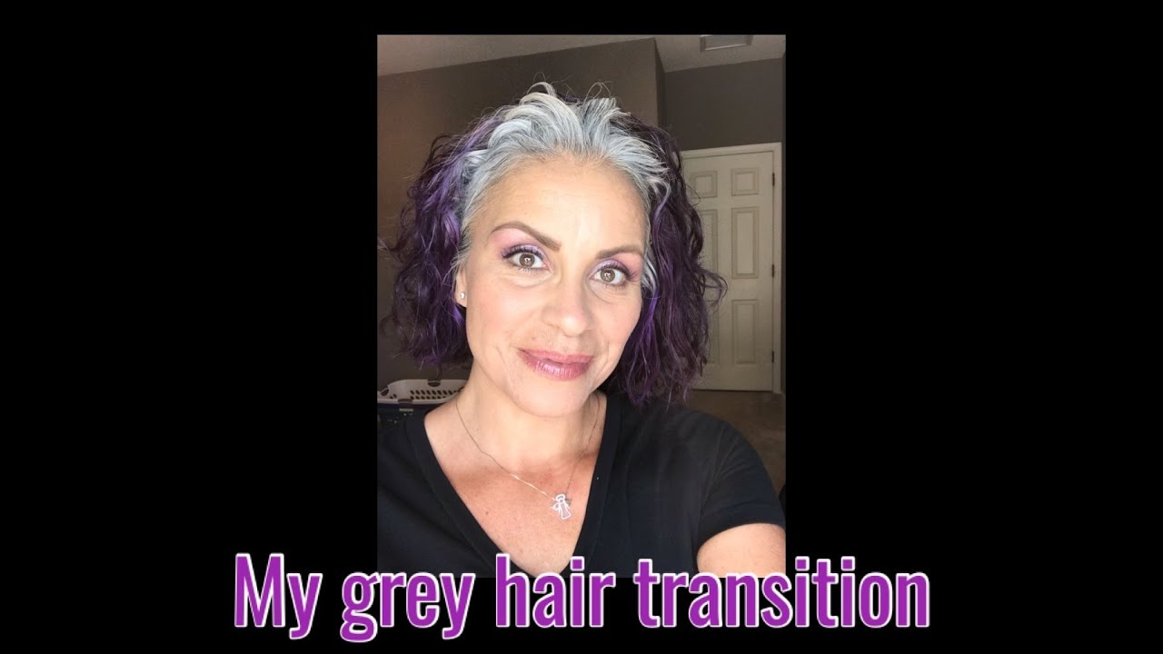 The first year of my gray hair transition -a quick 1 minute overview