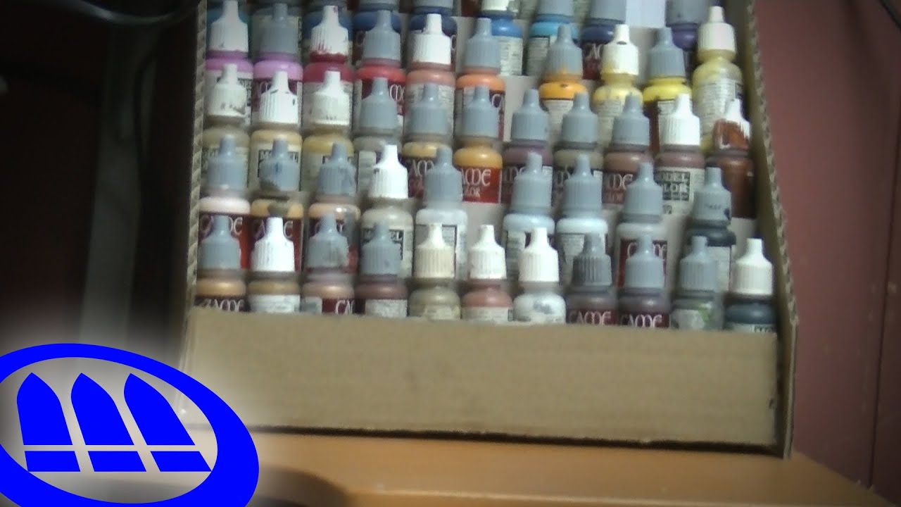 Organizador de pinturas casero - DIY Paint rack