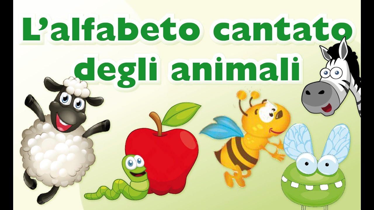 L' alfabeto cantato degli animali - CANTIAMO LA GRAMMATICA @Mela_Educational