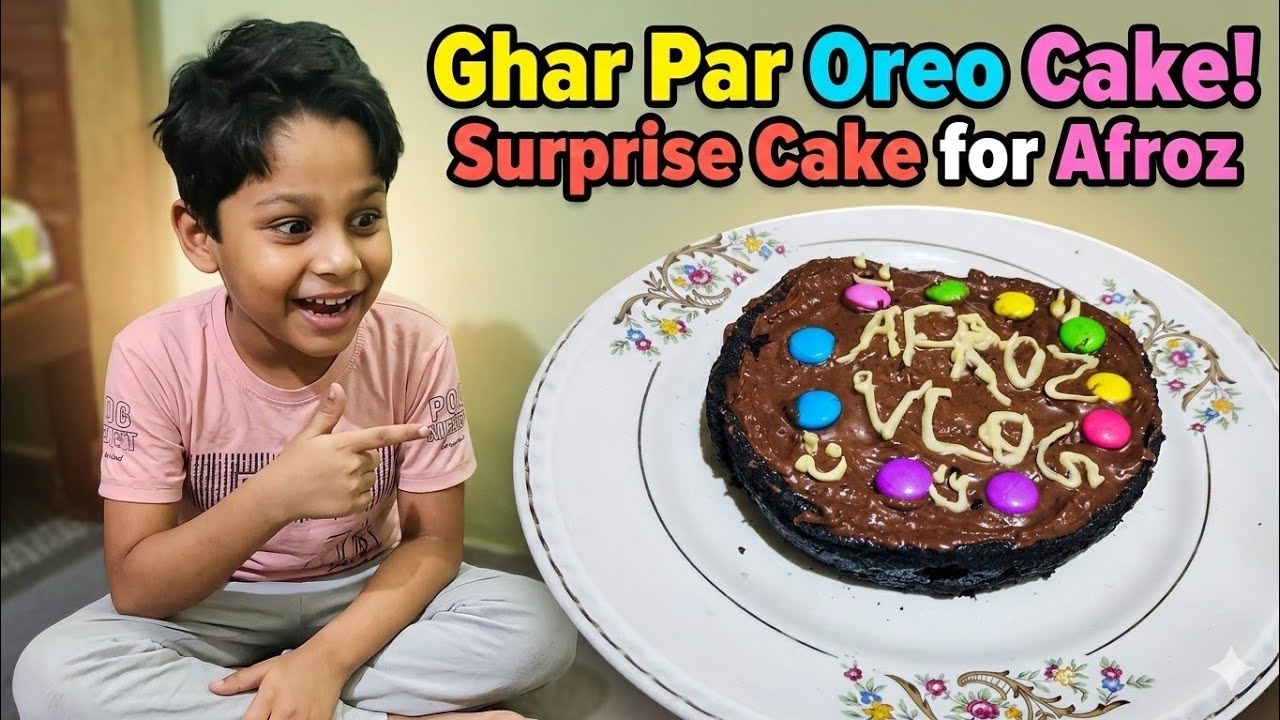 ​Ghar Par Banaye Market Jaisa Oreo Biscuit Cake | Oreo Cake for Afroz#viralvideo #cooking