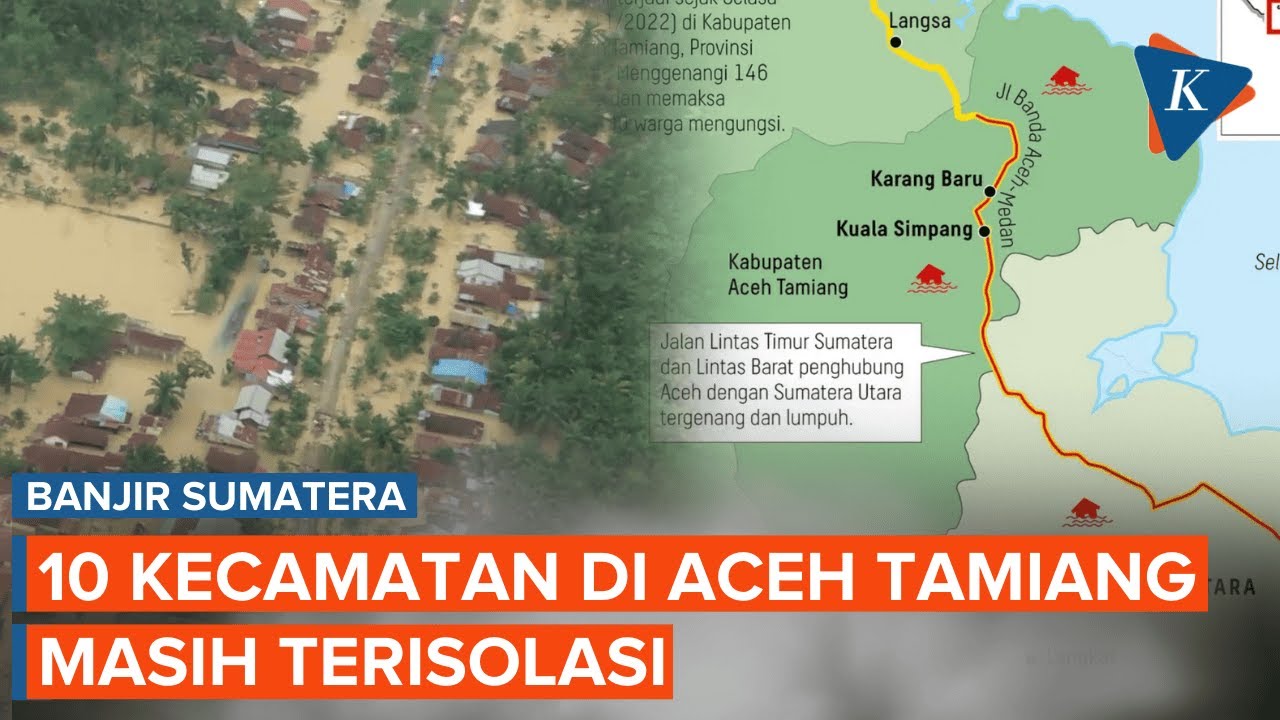 10 Kecamatan di Aceh Tamiang Masih Terisolasi akibat Banjir, Warga Jalan Kaki Terobos Hutan