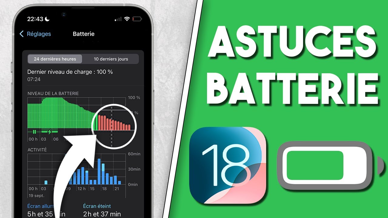 10 Astuces INCONTOURNABLES pour &Eacute;conomiser la batterie de son iPhone
