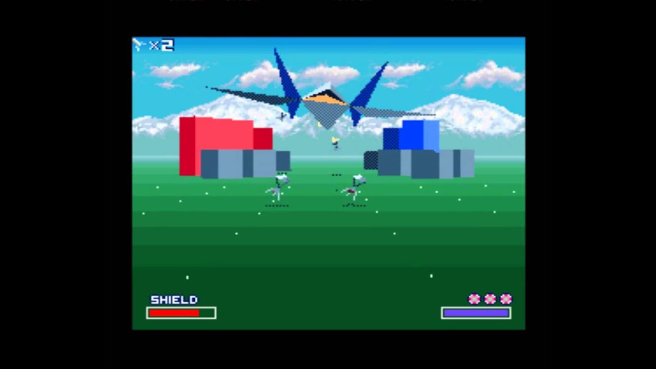 Snes Starfox USA v.1.2 (60fps) running on Higan 64bit v094 (accuracy emulation)