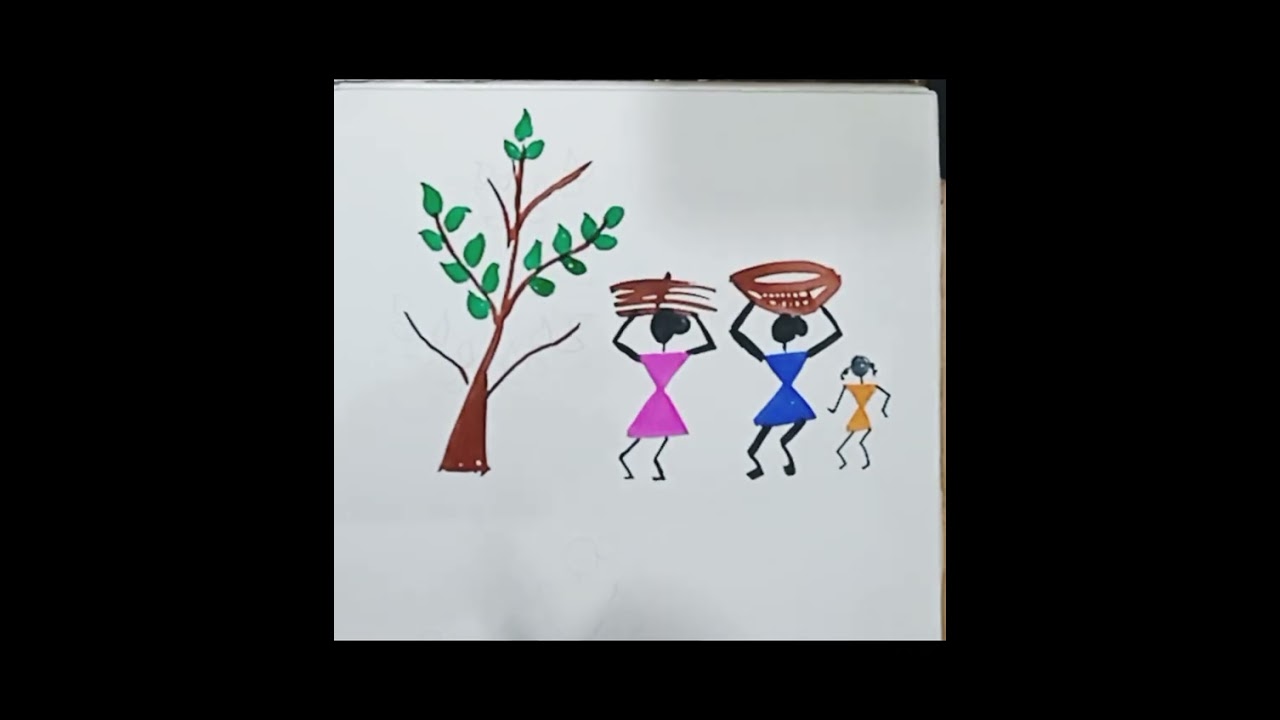 #warliartforbegginers , #warlipainting, #warlitribe . 