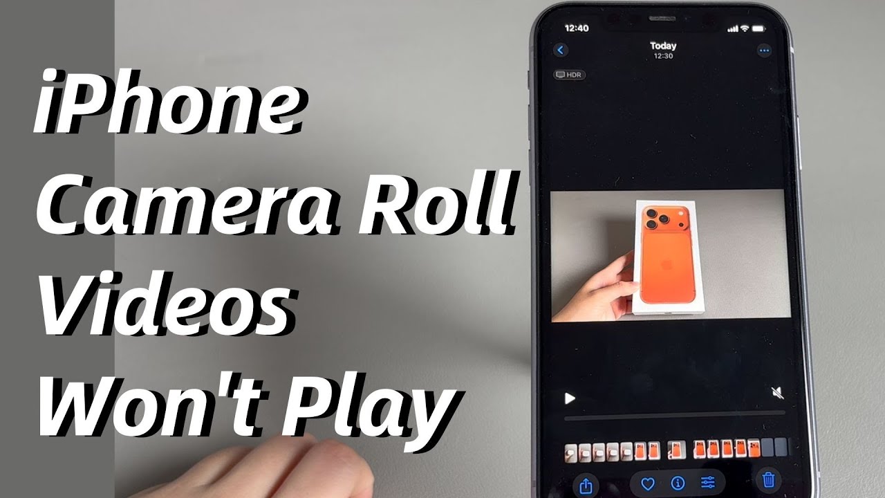 iPhone Camera Roll Videos Won't Play. How to Get the Videos Load and Play Again?