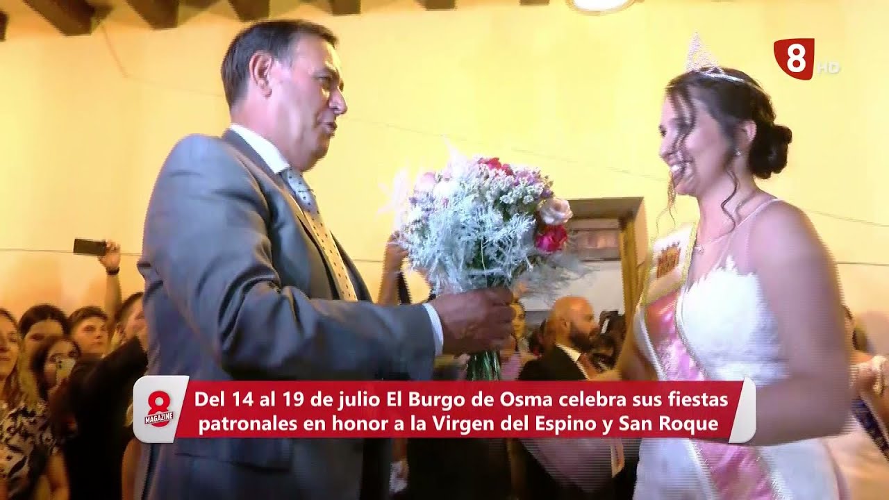 COMIENZAN LAS FIESTAS EN EL BURGO DE OSMA CON EL PREGÓN Y LA CORONACIÓN DE REINA Y DAMAS. 16/08/23