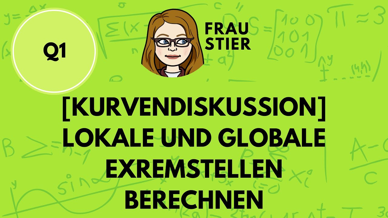 Lokale und globale Extremstellen berechnen, ausführliche Beispielaufgabe