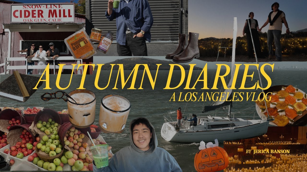autumn diaries | apple orchard, markets, matcha + fall comfort recipes (a los angeles cozy vlog)