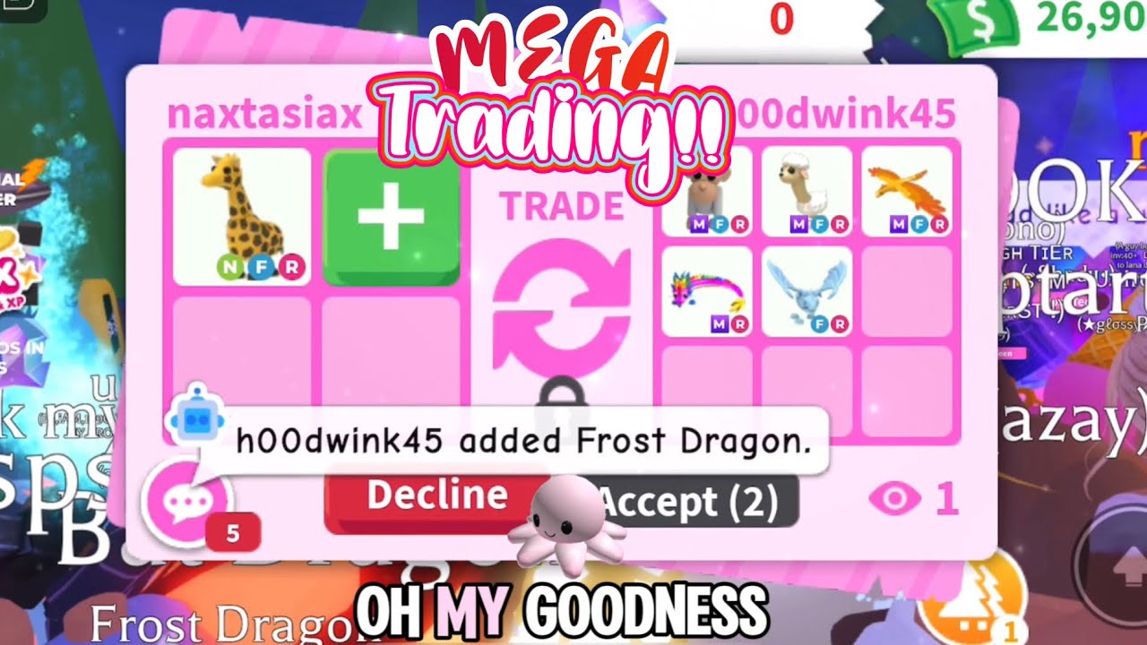 TRADING IN THE RICHEST 😳 ADOPT ME SERVER!😭 I feel poor*