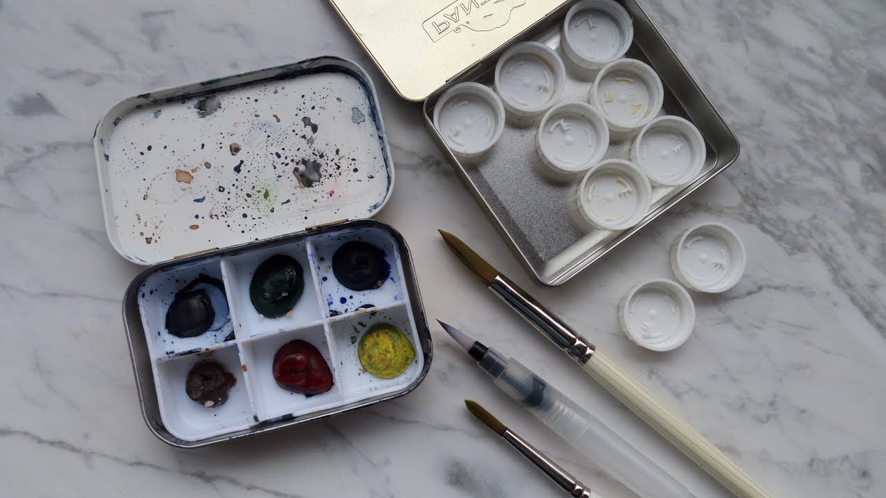 Cómo fabricarnos una mini paleta para acuarelas