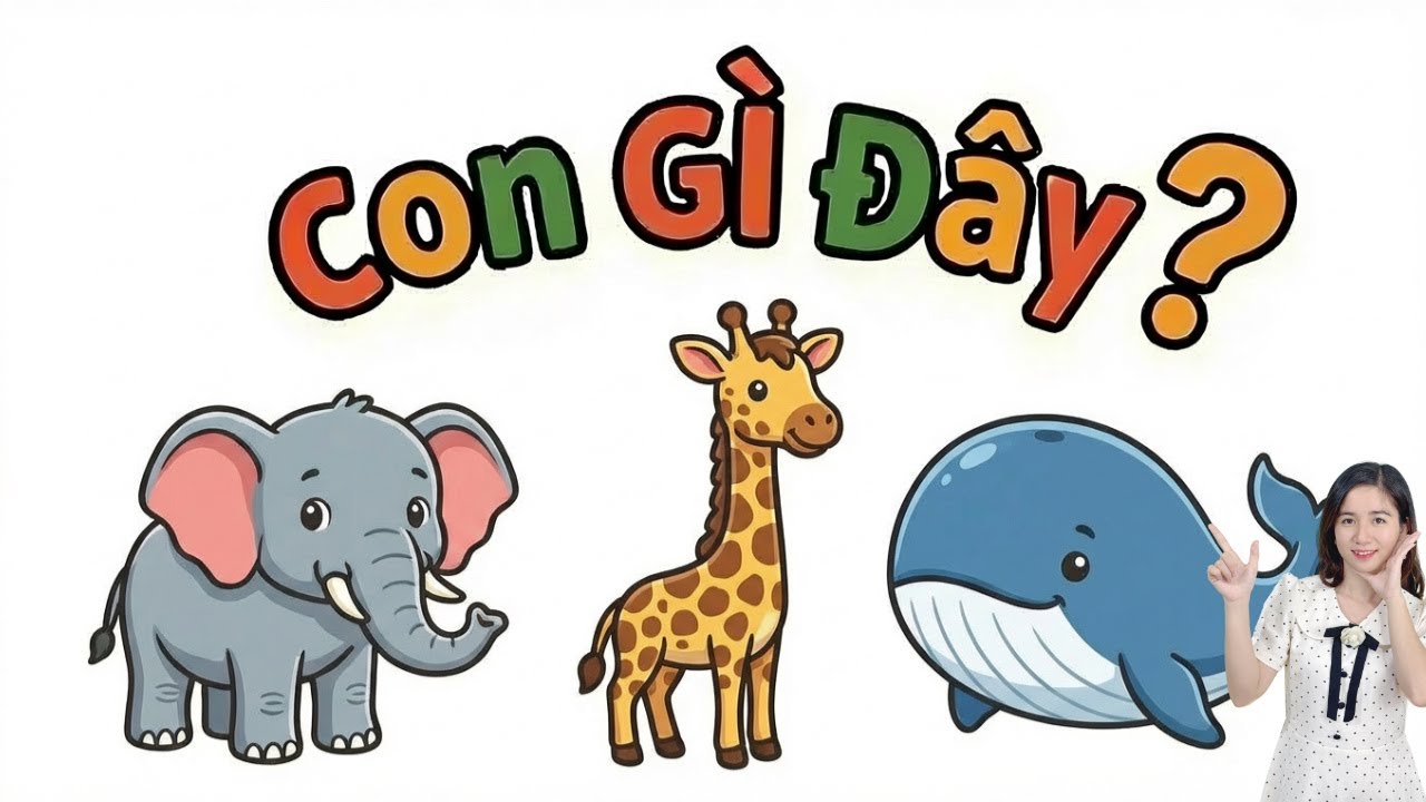 Động vật to lớn nhất thế giới 🐘🐋 | Bé học con vật khổng lồ