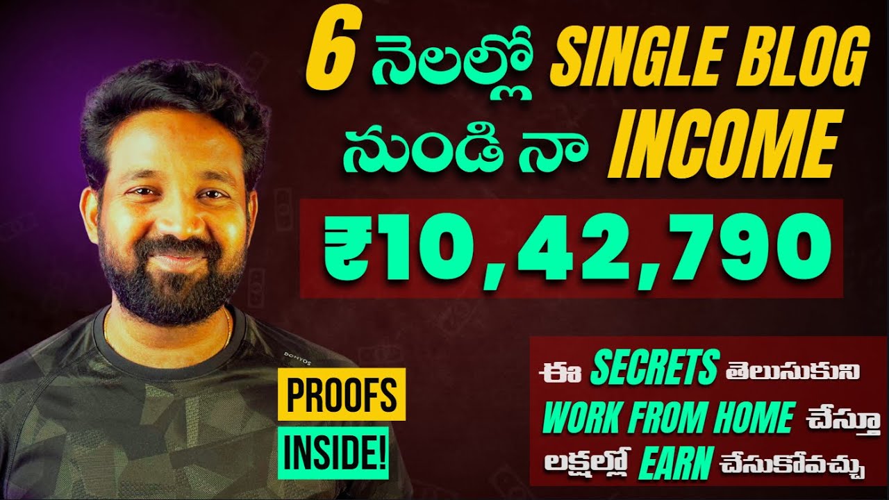 Last 6 Months Blog Income & Secrets Revealed! SS Mahesh
