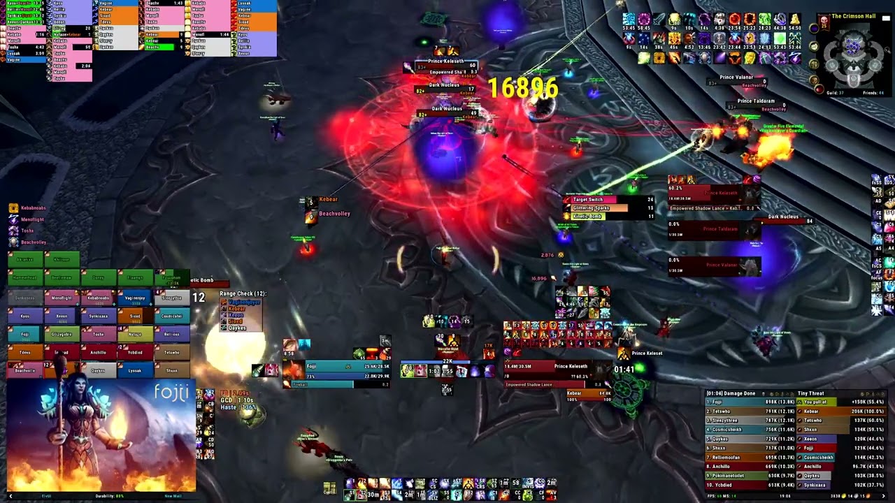 Blood Prince Council Heroic #1 World DPS Fire Mage | Fojji WotLK Classic