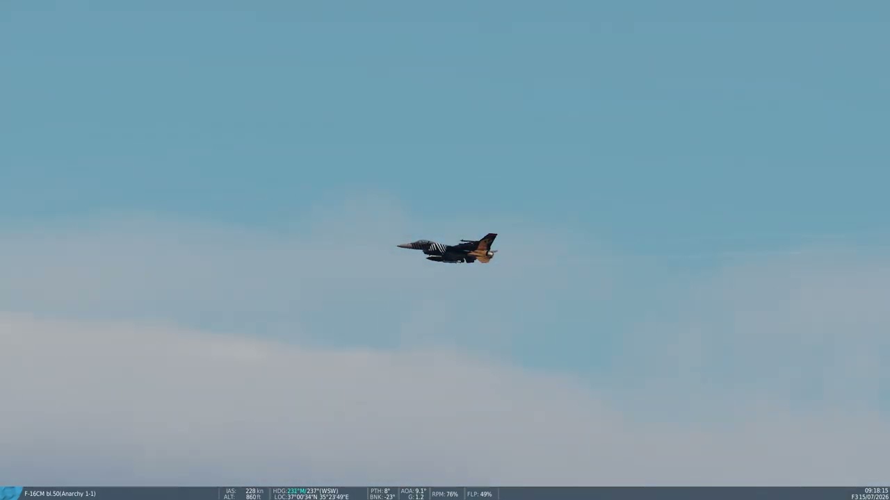 DCS Virtual Incirlik RIAT Turkish F-16 Arrival