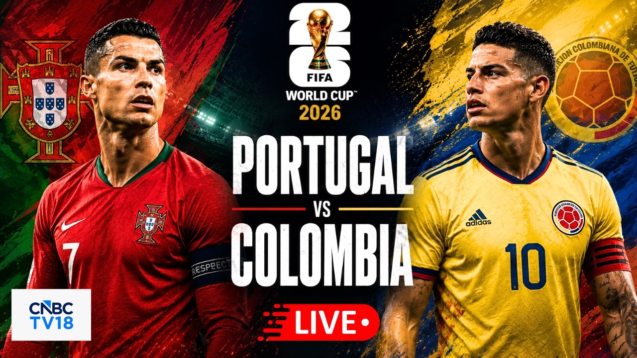 🔴Portugal vs Colombia LIVE: FIFA World Cup Match | POR vs COL Live | Ronaldo | James Rodr&iacute;guez |N18G