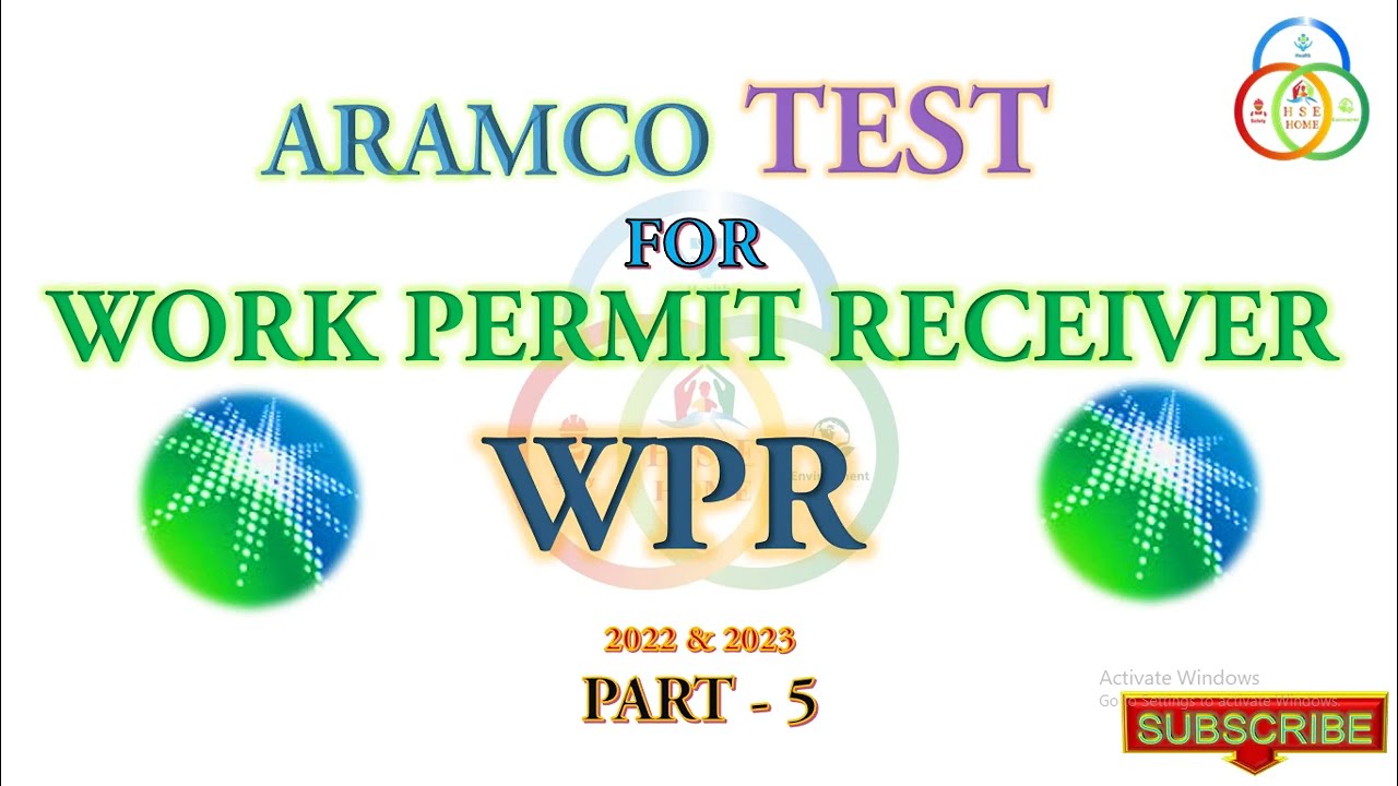 ARAMCO WPR Test- 5| work permit receiver new syllabus exam 2022|#wpr #aramco #aramco_test #hsehomepk