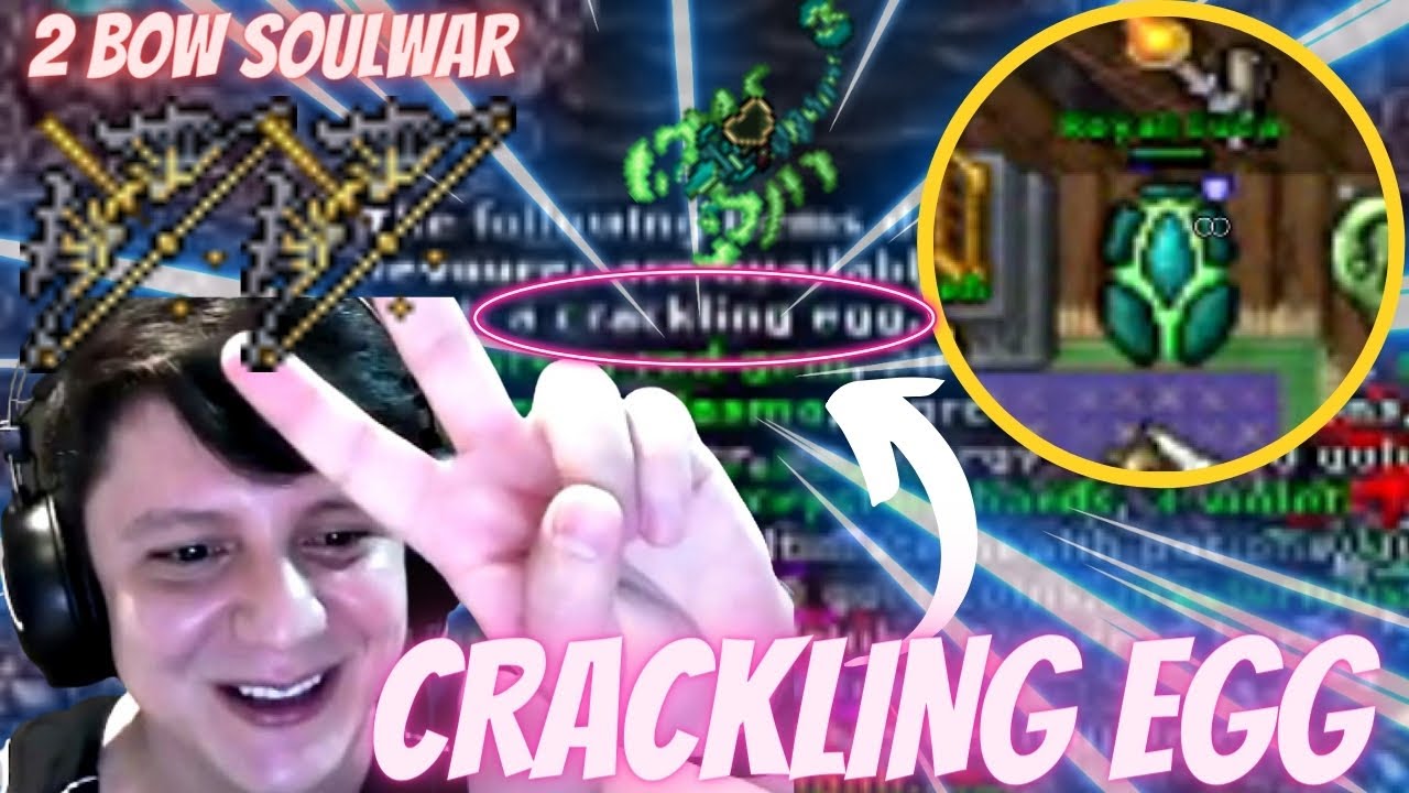 PEGANDO 2 BOW SOULWAR SEGUIDOS AND DROPANDO CRACKLING EGG - TibiaBestClips #UrsinhaClips