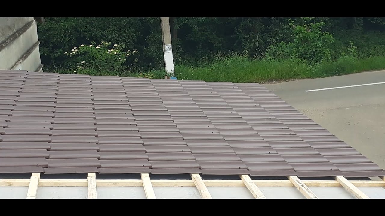 Acoperis tigla metalica! DIY Metal roofing osb!Tutorial Techo! Tetto metallo! Dach! धातु की छत! 金属屋顶