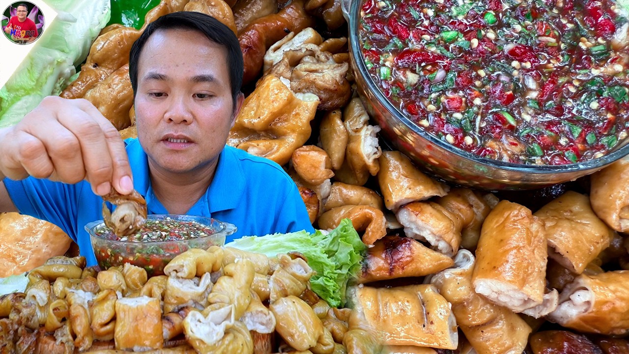ย่างไส้หมู แจ่วปลาร้า แกล้มผักกรอบหอมๆ แซ่บๆ จ้วดๆ
