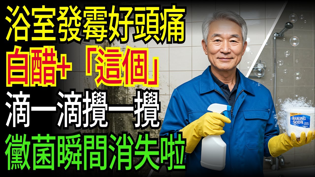 小蘇打+白醋竟然要加「這個」才有效！三十年師傅首次公開