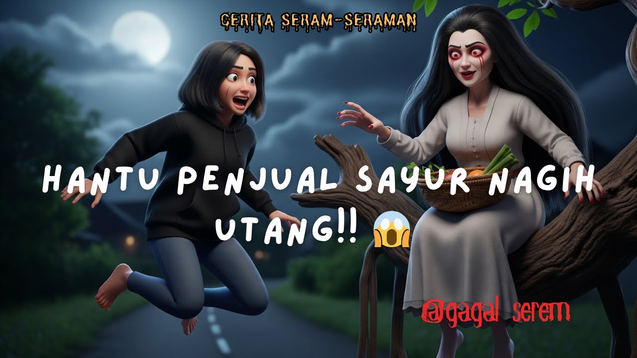 HANTU PENJUAL SAYUR NAGIH UTANG!! 😱 KUNTILANAK GALAK KEJAR-KEJAR WARGA