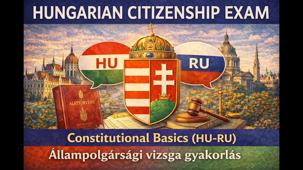 Hungarian Citizenship Exam Listening Practice | Állampolgársági vizsga HU-RU -  Короткая версия