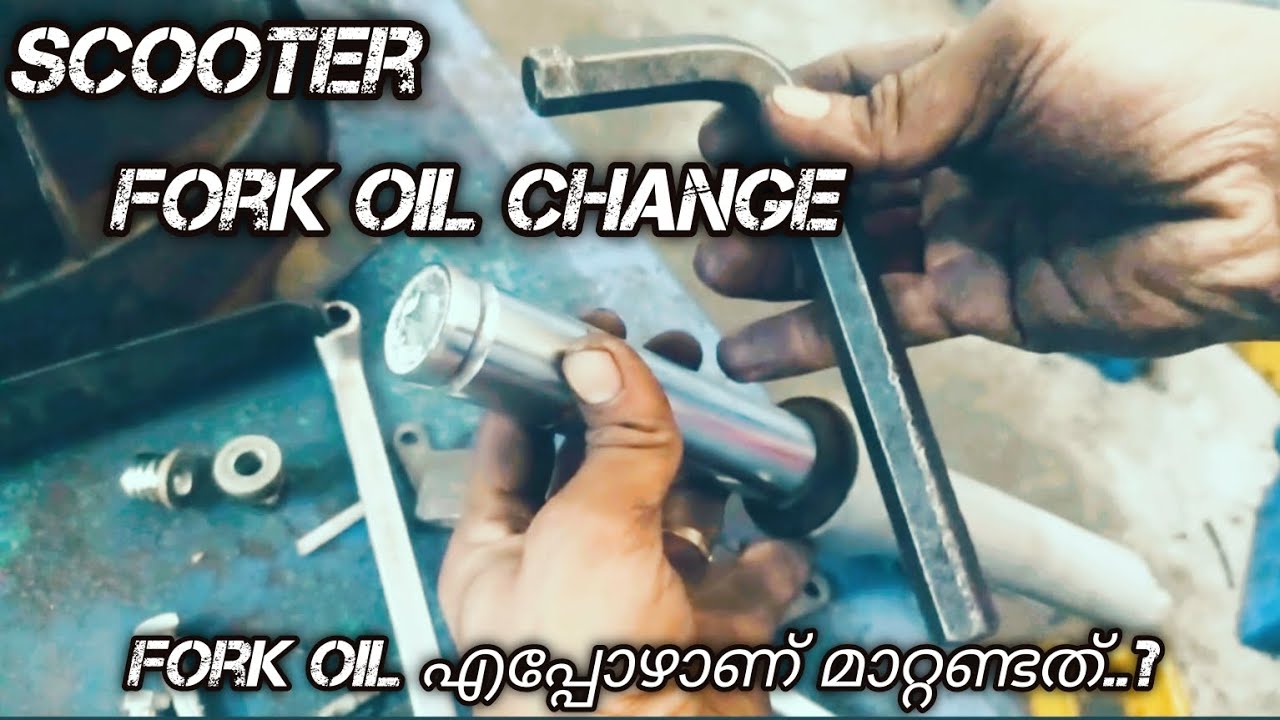 How To Change Front Fork Oil | malayalam |