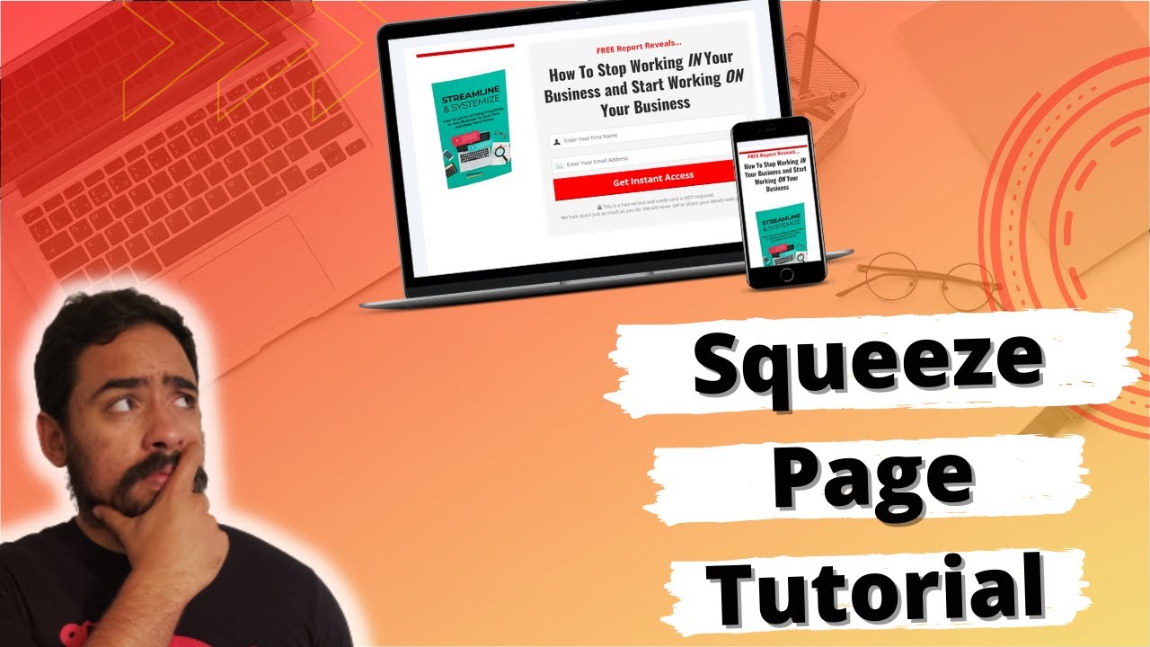 How to create a squeeze page from scratch (Beginner Tutorial)