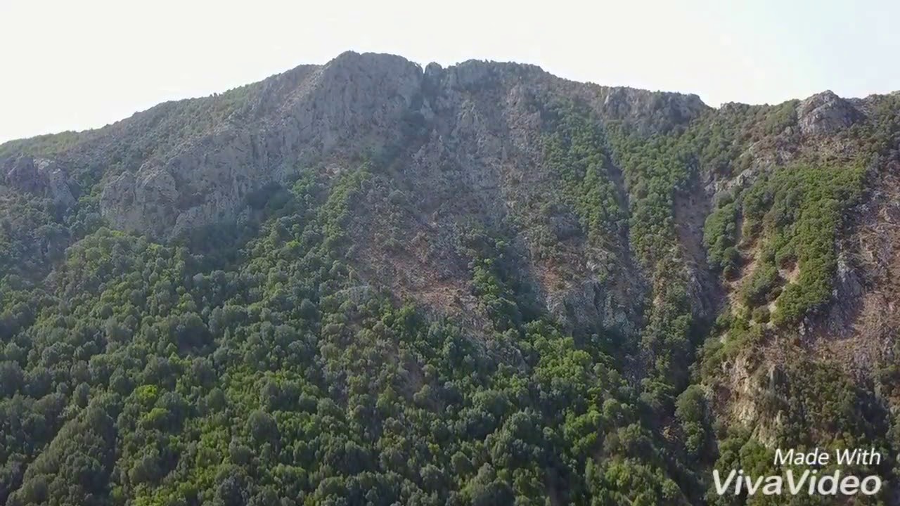 Capoterra dc9 aereo caduto su monte concheoru  vista drone mavic pro