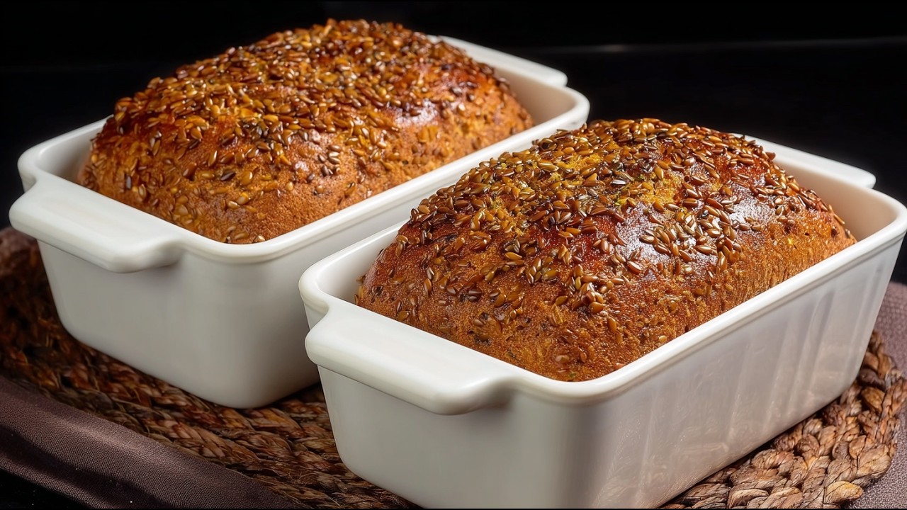 🥖 Bread recipe for 100 years of life! Lentils + seeds, gluten-free, sugar-free 🌱
