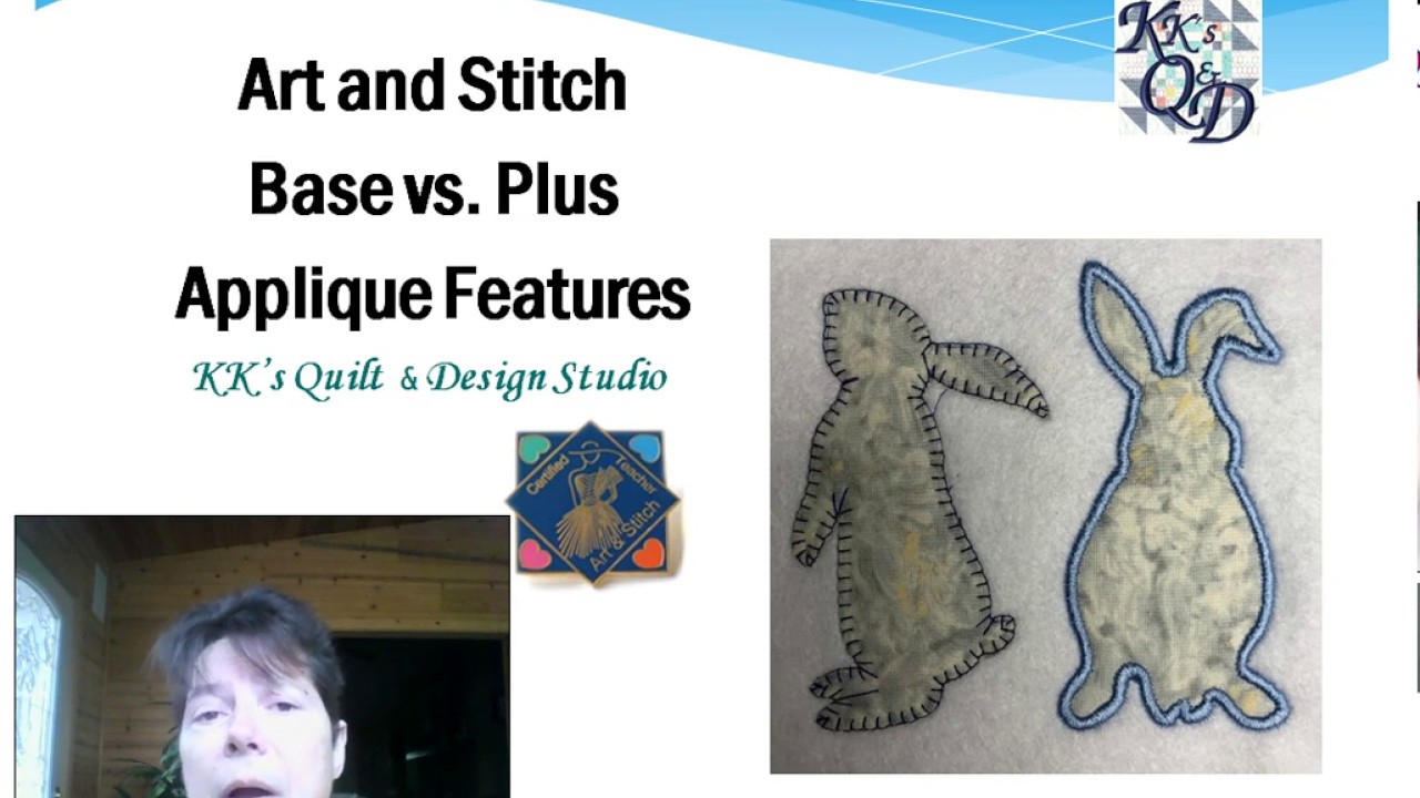 Art and Stitch BASE vs PLUS - Applique Features