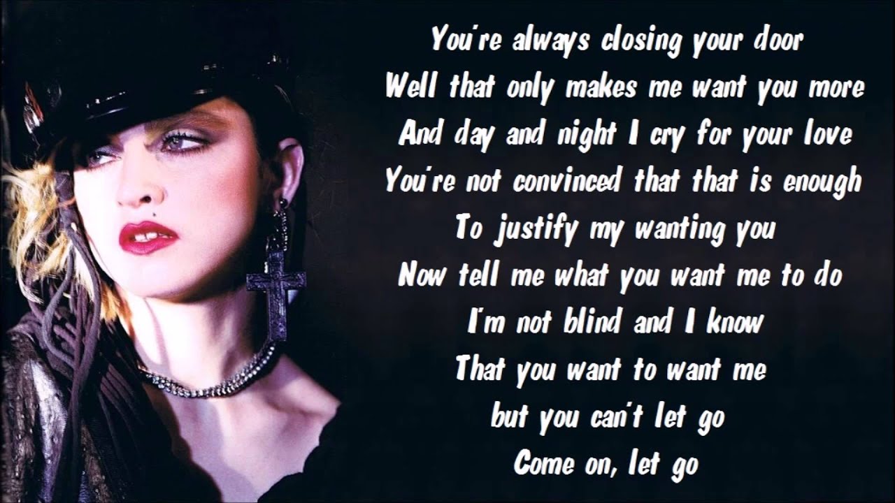 Madonna - Burning Up Karaoke / Instrumental with lyrics on screen