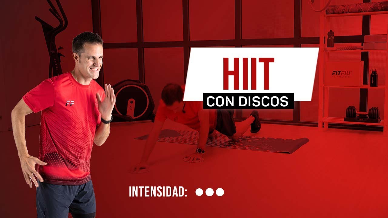 Cardio HIIT con discos deslizantes 🧘   - Entrena en casa con FITFIU Fitness