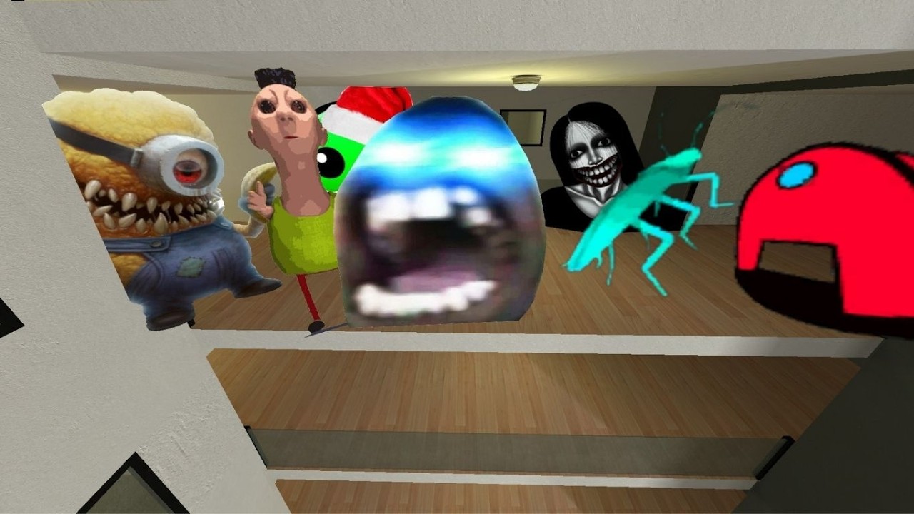 Hamood Aaaa Cockroach And Santa Normal Face In The Hotel Garry's Mod  #Nextbot #Gmod