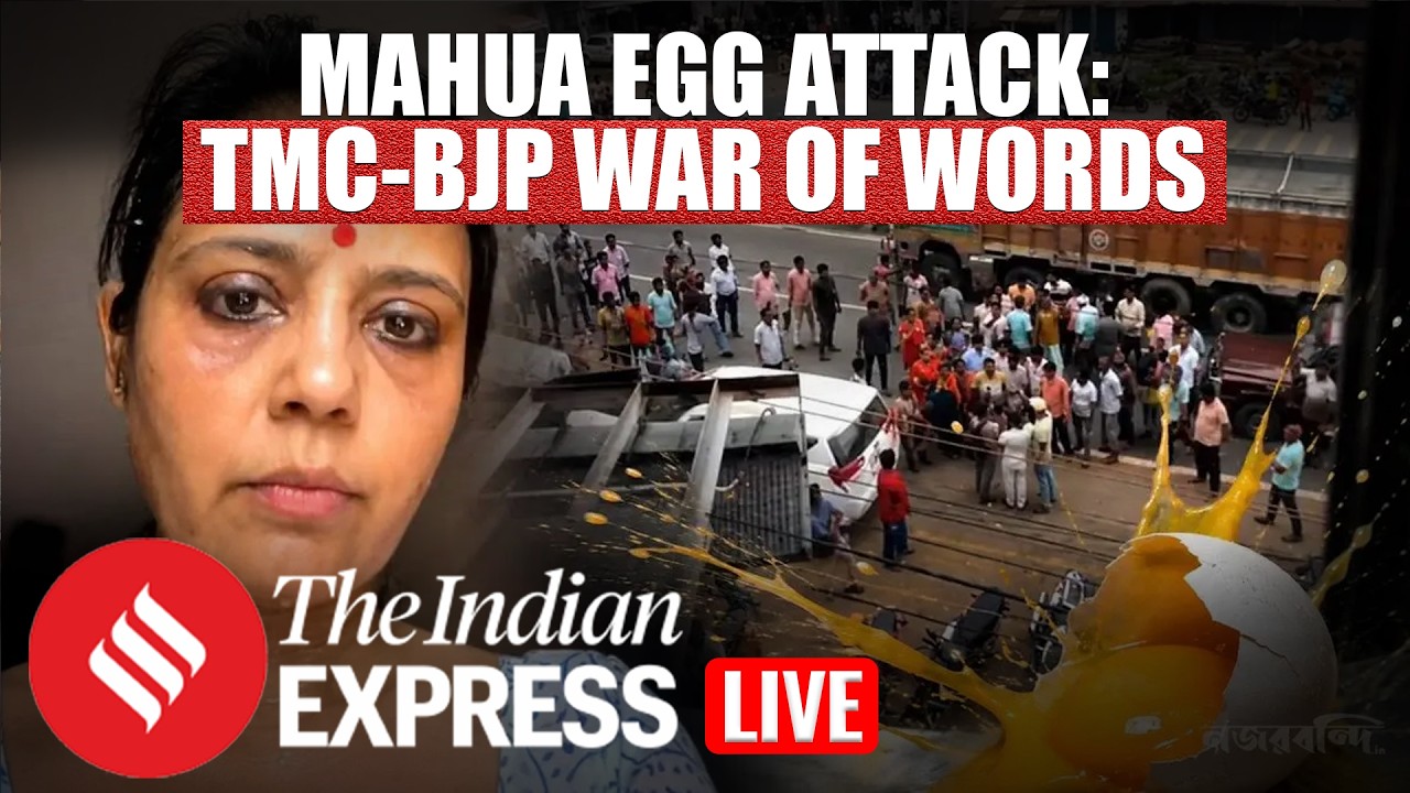 LIVE | TMC vs BJP Erupts After Egg Attack On Mahua Moitra