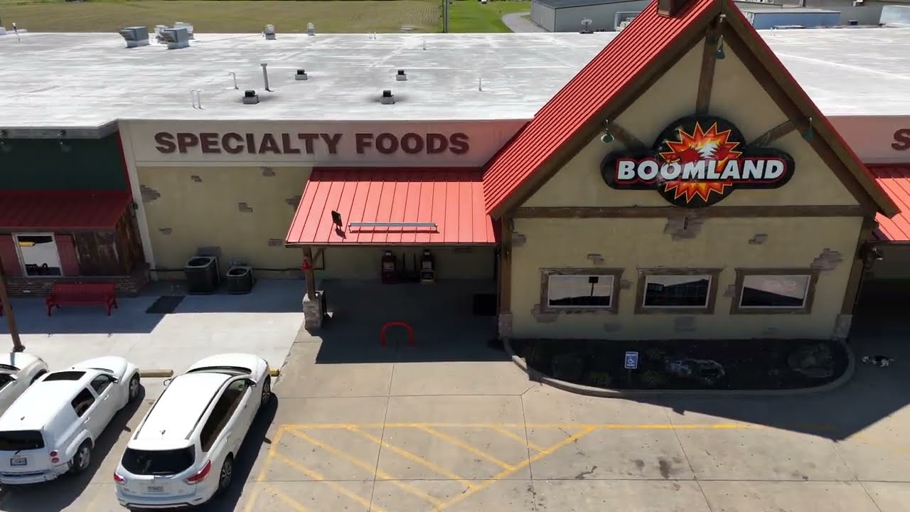 Boomland fly by using DJI Mini 4 Pro