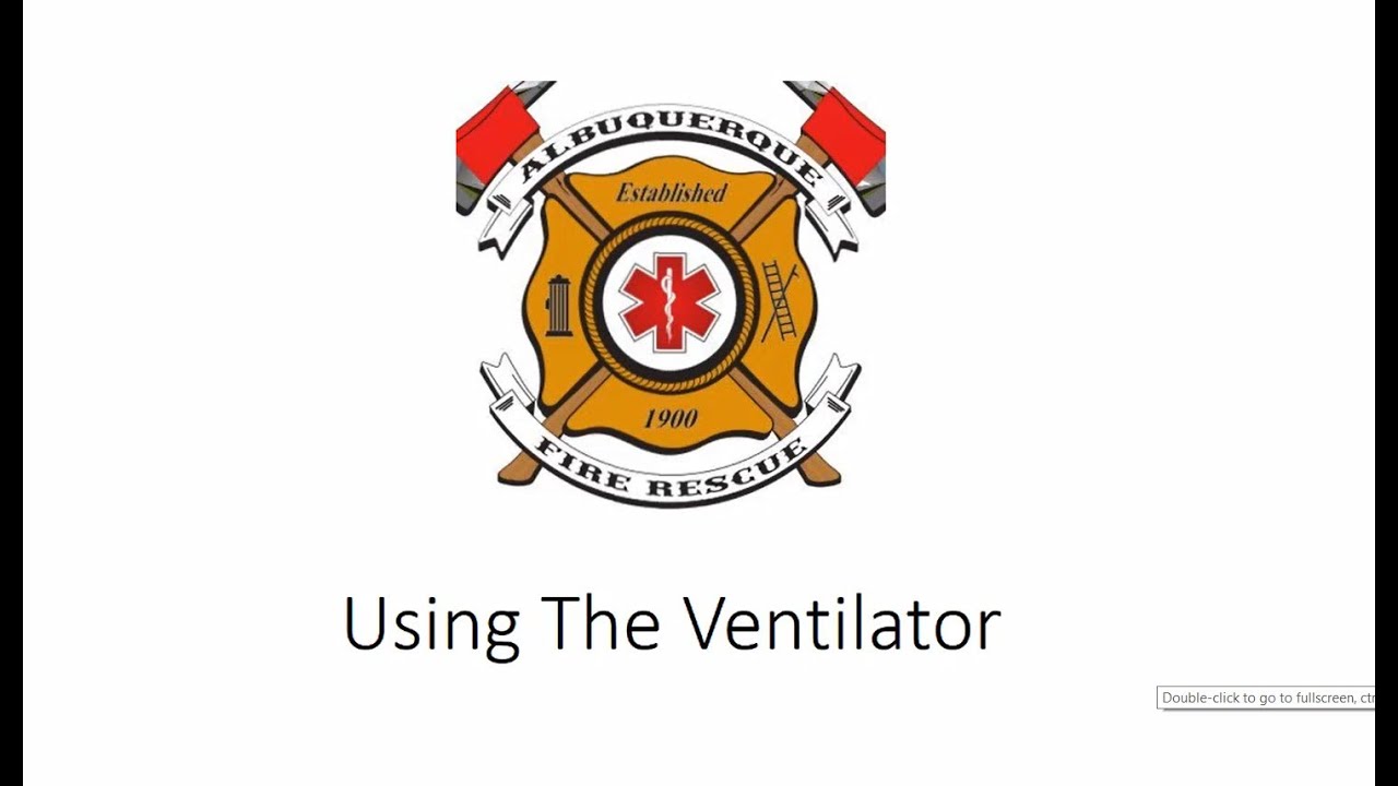 Using the Ventilator Training with Dr. Pruett