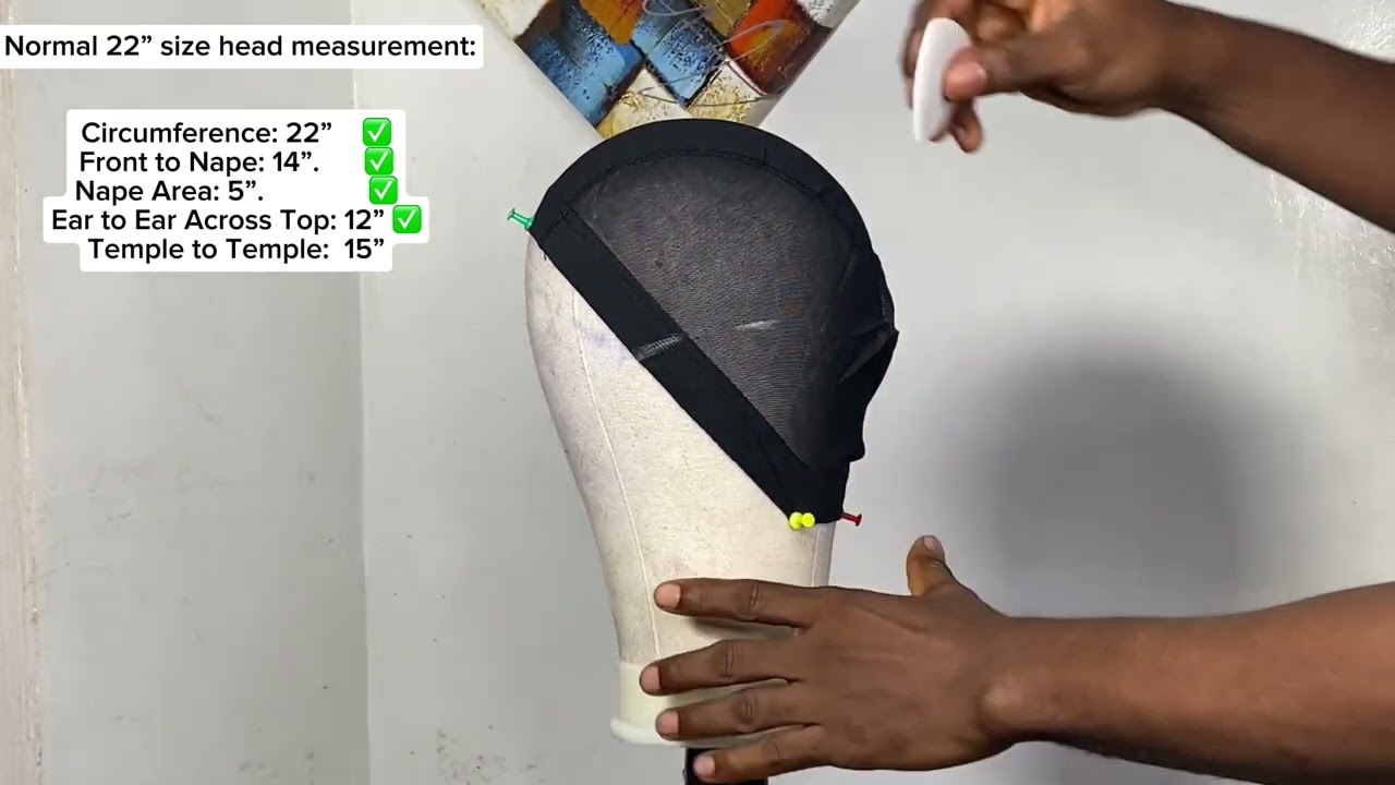 How to transfer head size measurements to a canvas head