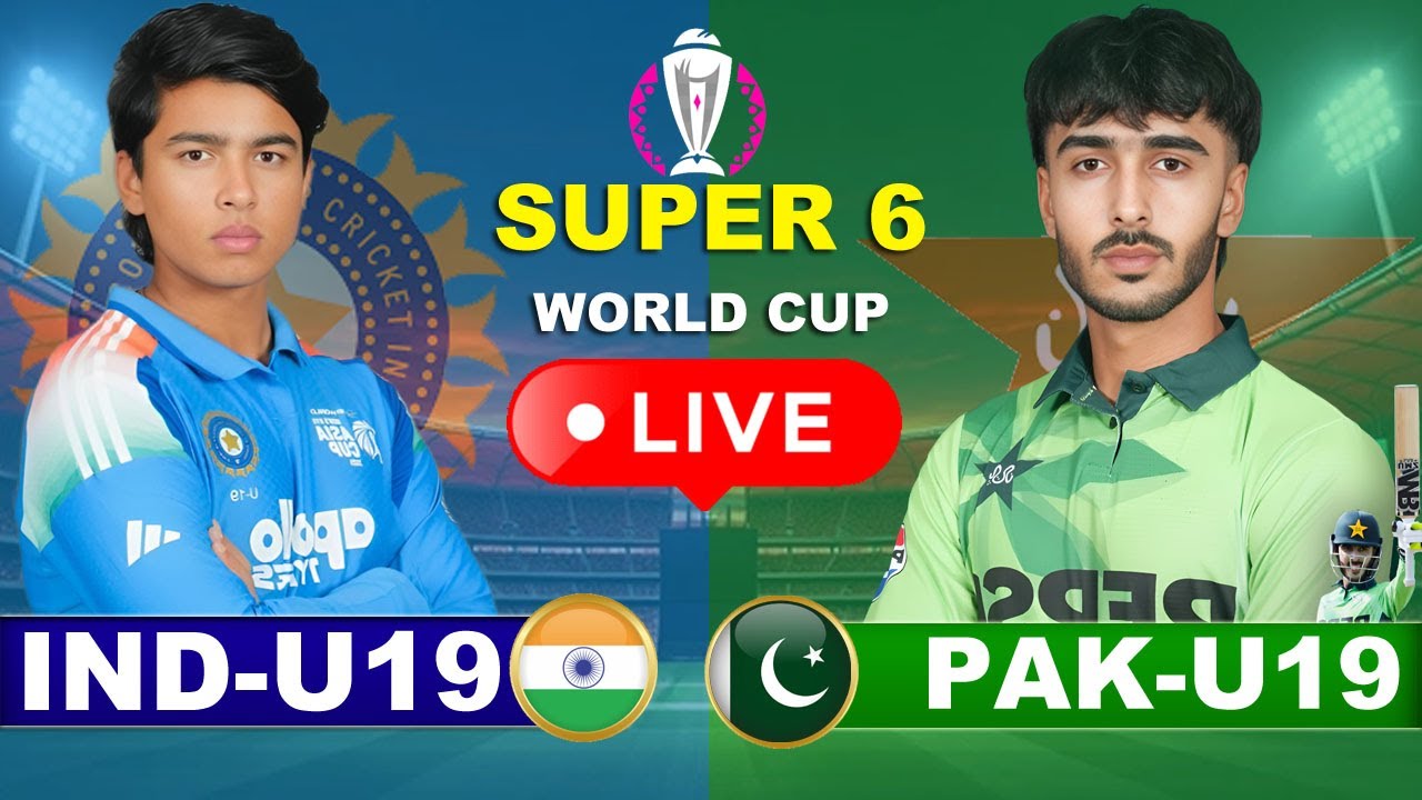India U19 vs Pakistan U19, 12th Match Live Cricket Match Today Pakistan U19 v India U19 #livescore 2