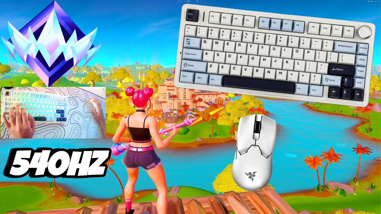 Aula F75 ASMR🤩 Unreal Ranked 💰 Satisfying Keyboard Fortnite 540 FPS Smooth 4K