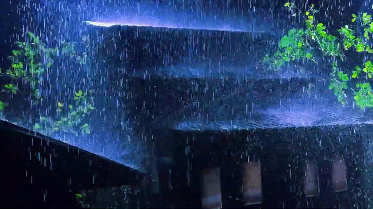 Rain Sounds for Sleeping - Thunderstorm Rain Sounds for Deep Sleep